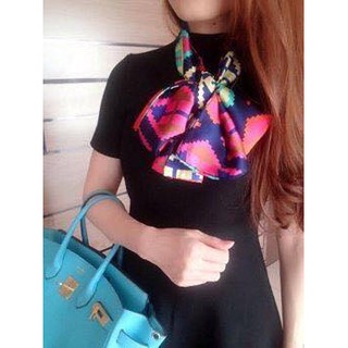 Khăn lụa cách điệu quàng cổ thời trang cao cấp