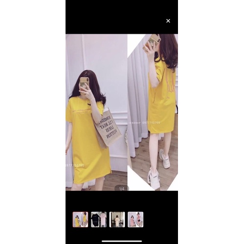 Đầm Suông in chữ Ema . thiết kế trẻ trung , Vải coton cực mát | BigBuy360 - bigbuy360.vn