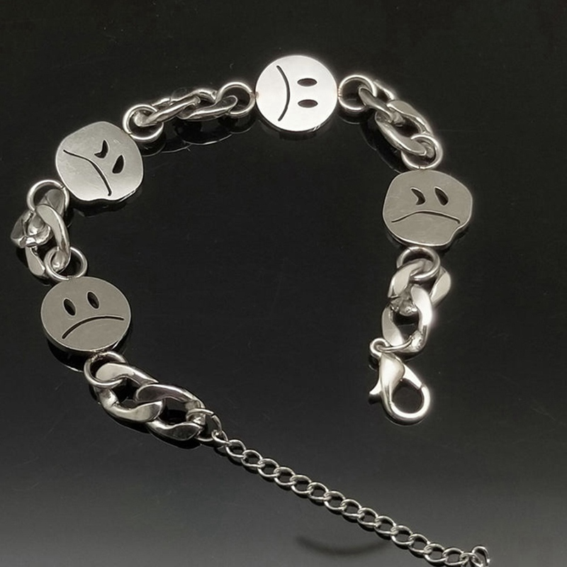 Vòng Tay Kim Loại Hình Mặt Cười Cho Nam Và Nữ | BigBuy360 - bigbuy360.vn