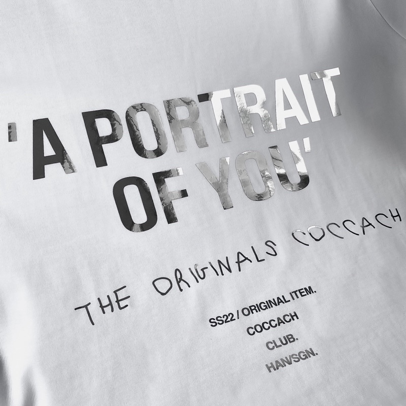 Áo thun phông chất liệu 100% cotton form rộng unisex A PORTRAIT OF YOU CCS130 by COCCACH