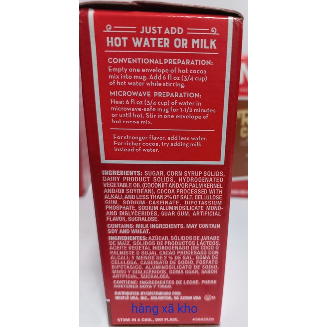 Hộp 121.2gcacao Nestle rich milk chocolate