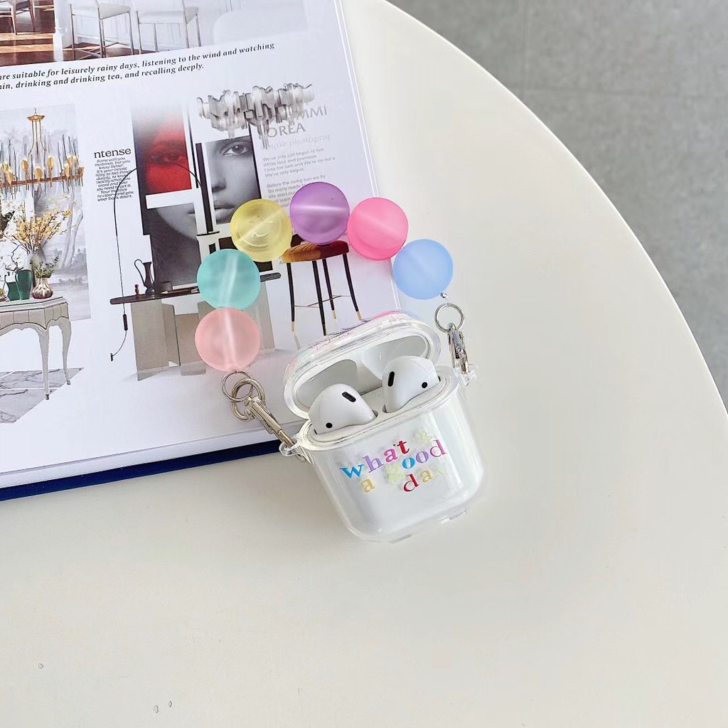Vỏ Bảo Vệ Hộp Sạc Tai Nghe Airpods 1 / 2 / Pro In Chữ Tiếng Anh Kiểu Nhật Hàn Đơn Giản | BigBuy360 - bigbuy360.vn