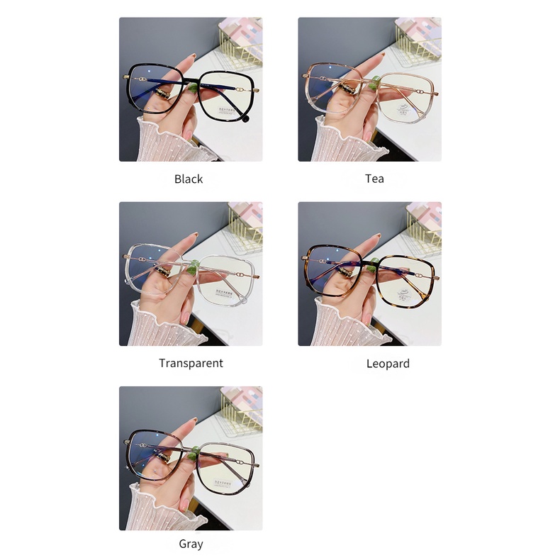 Mắt Kính Gọng Vuông TR90 Chống Bức Xạ Thời Trang Cho Nữ