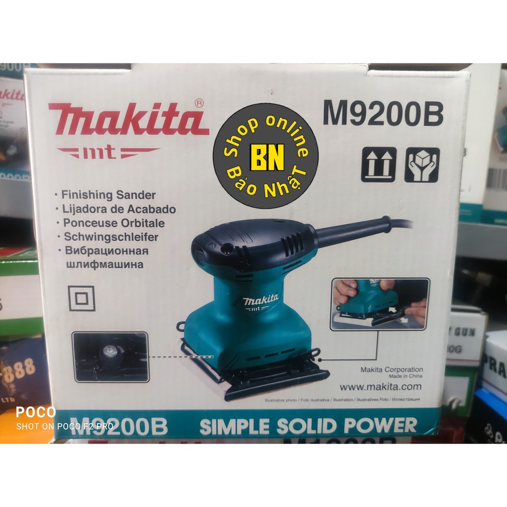 Máy chà nhám rung vuông MAKITA M9200B - Bảo Nhật - BảoGroup-[Chính Hãng]