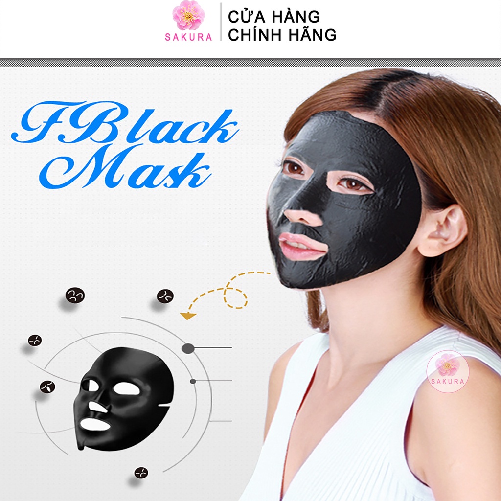 Mặt nạ giấy sủi bọt thải độc BIOAQUA - Mask thải độc than tre hoạt tính cấp ẩm trắng da nội địa trung SAKURA