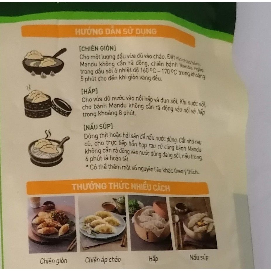 [Mã 77FMCGSALE1 giảm 10% đơn 250K] Bánh xếp MANDU Hàn Quốc [VN] Bibigo CJ FOODS (cj-hl) (nw5) | BigBuy360 - bigbuy360.vn