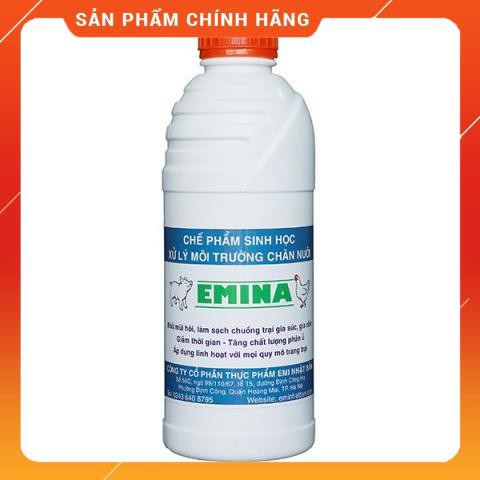 Chế phẩm sinh học EMINA xử lý môi trường chăn nuôi chai 1 lít