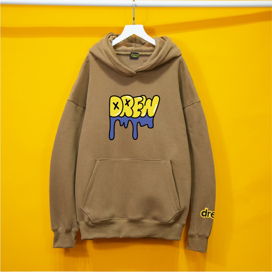 Áo nỉ Hoodie Drew CHỮ CHẢY Hogoto shop , Áo hoodie nam nữ nỉ bông cotton