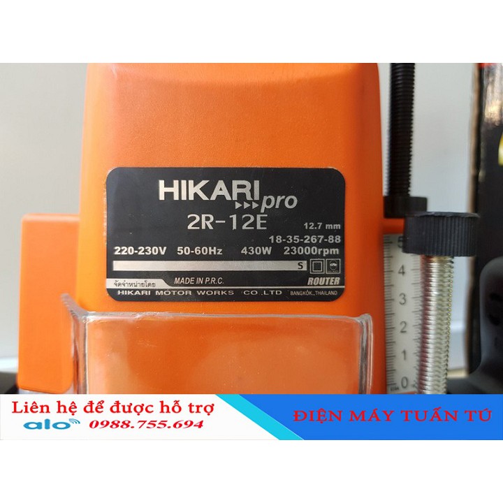 Máy phay gỗ Hikari Thái Lan - máy phay gỗ 12.7mm - 100% dây đồng chịu nhiệt độ cao khi làm