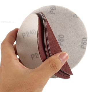 PTPTRATE ★10pcs New 5" Sanding Discs Drill Angle Grinder Mount Rubber Pad Sander + M14 Pad