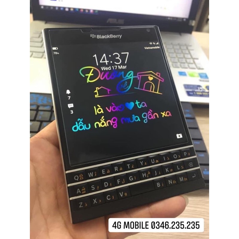 PHÍM BLACKBERRY PASSPORT GIUN DẾ ZIN NEW