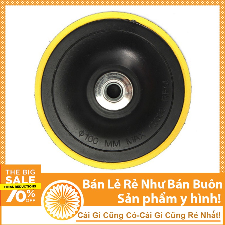 Đĩa Đánh Bóng Tự Dính 4 Inch Lỗ Đĩa 10mm