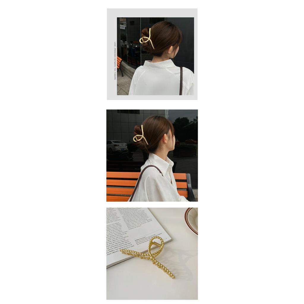 Kẹp tóc thiết kế đơn giản phong cách Hàn Quốc thời trang cho nữ