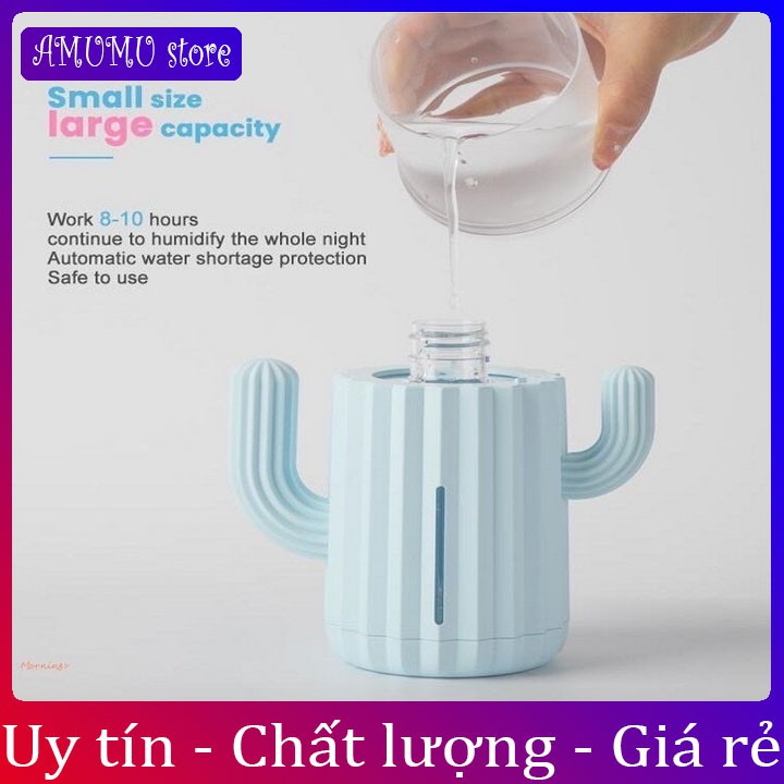 Máy phun sương tạo ẩm mini hình cây xương rồng