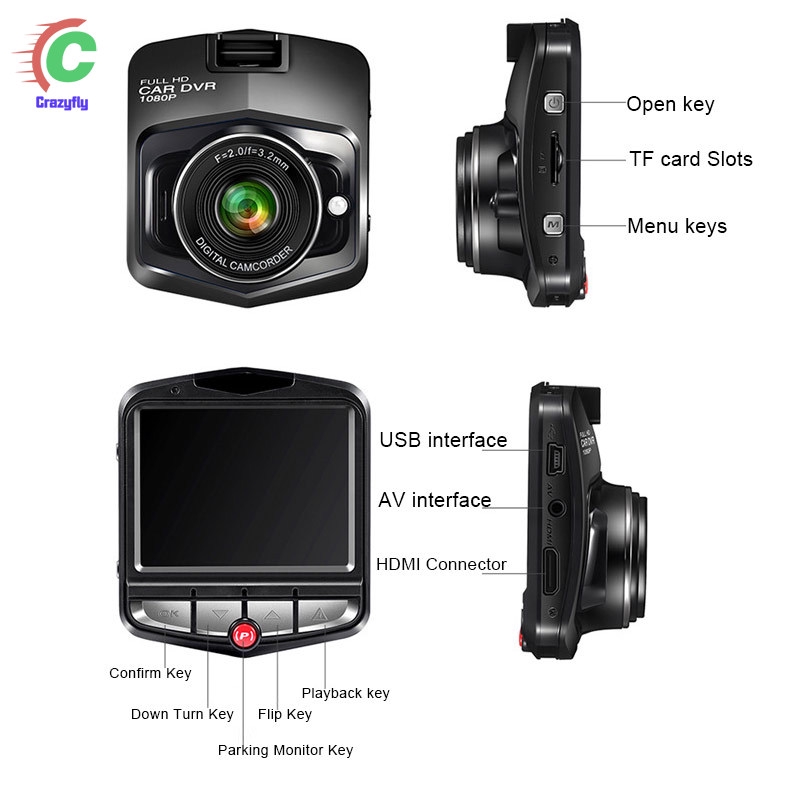 Máy Quay Hành Trình Cho Xe Ô Tô Hỗ Trợ Quay Đêm Với Độ Phân Giải Hd 1080p | BigBuy360 - bigbuy360.vn