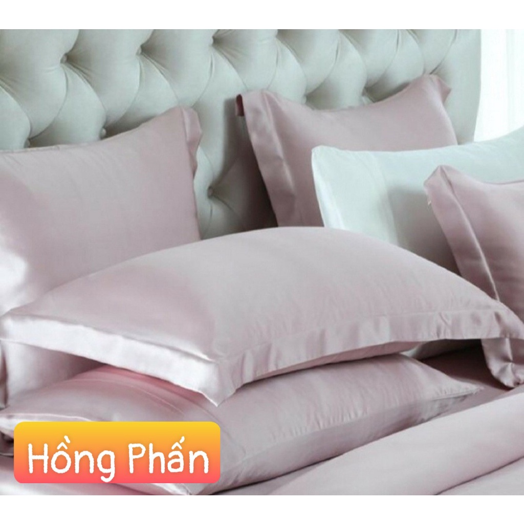 🔥XÃ KHO🔥Aó gối nằm, ôm phi lụa cao cấp loại 1 siêu mát mềm mượt, vỏ nằm 50x70cm viền bèo, vỏ ôm 100x35cm -Nemtot bedding | BigBuy360 - bigbuy360.vn