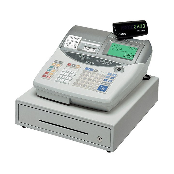 Máy tính tiền Casio TE-2400 dùng quản lý bán hàng cho siêu thị,nhà hàng, quán cà phê, bảo hiểm | BigBuy360 - bigbuy360.vn