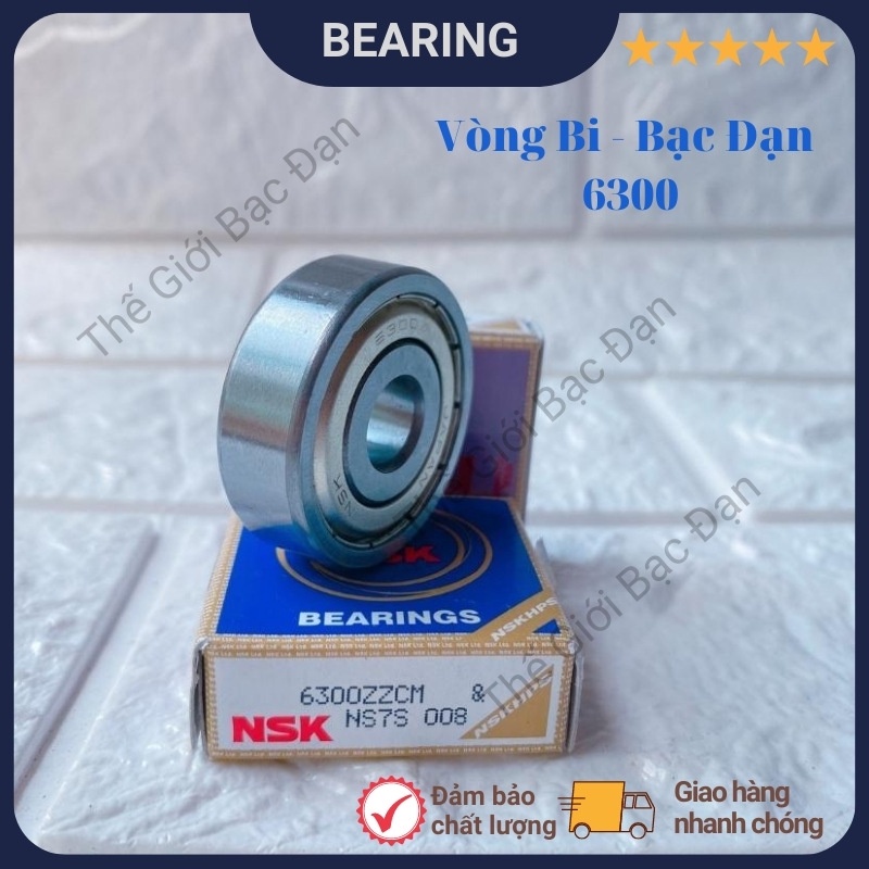 Vòng bi bạc đạn NSK 6300,6301,6302,6303,6304 ZZCM - chất lượng cao - Thế Giới Bạc Đạn