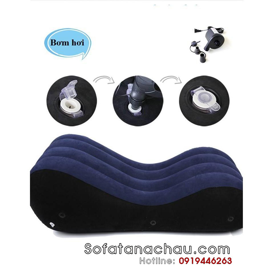 Ghế tình yêu bơm hơi cao cấp - siêu bền tặng máy bơm điện