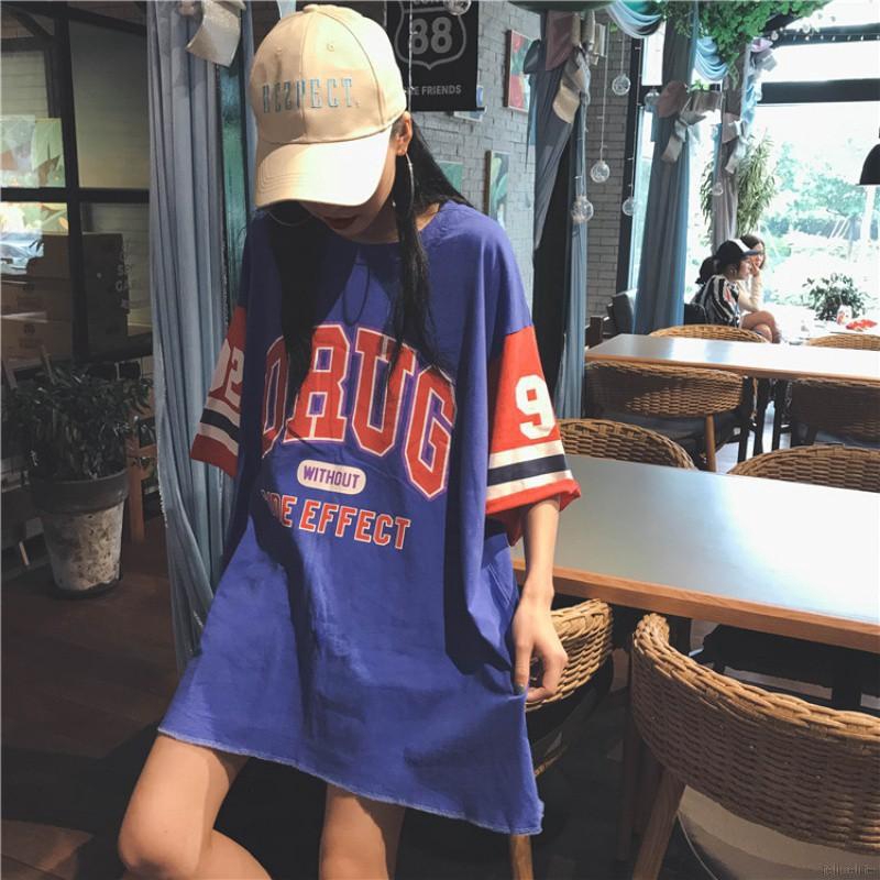 FREESHIP ĐƠN 99K_ Áo Thun Tay Ngắn In Chữ Đơn Giản Phong Cách Harajuku