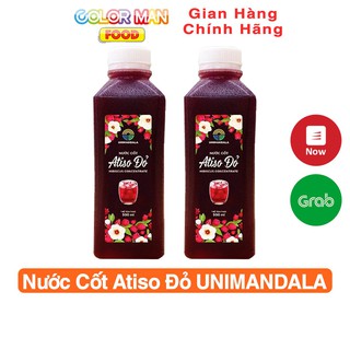 Nước cốt Atiso đỏ UNIMANDALA hoàn toàn từ nguyên liệu thiên nhiên cực ngon, cực đã, cực giải khát mùa hè này