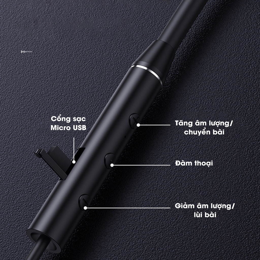 Tai Nghe Thể Thao Bluetooth Không Dây Đeo Cổ Nhét Tai Chống Ồn - Remax Việt Nam RB-S9 - Bảo Hành 12 Tháng