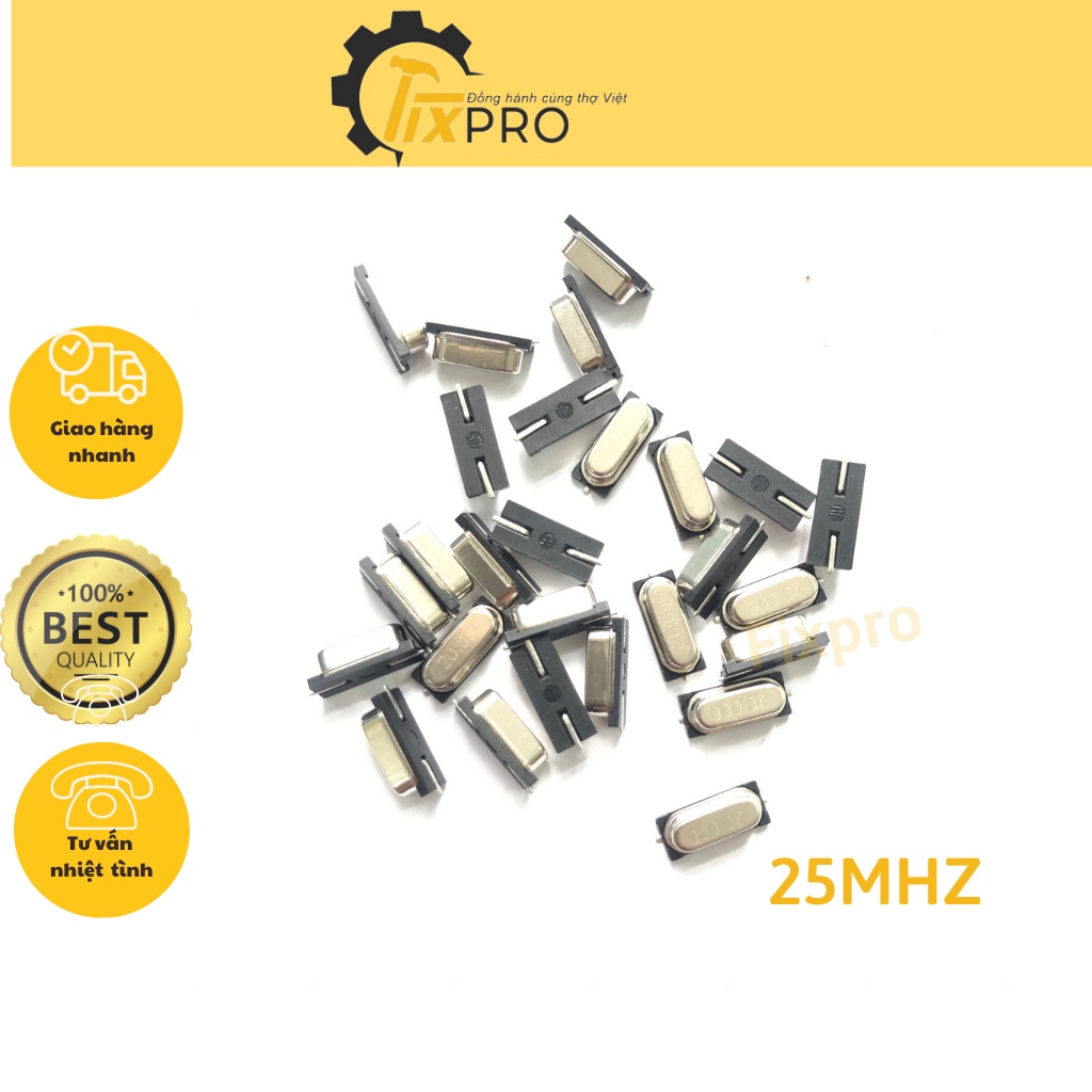 Thạch anh 2 chân 25mhz SMD chất lượng tốt