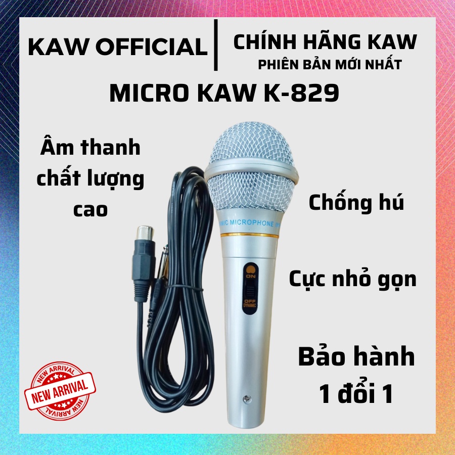 Mic hát karaoke có dây, Micro Karaoke XINGMA AK-319 có màng lọc âm cho âm thanh tuyệt đỉnh - BH 1 ĐỔI 1 bởi TTP KAW