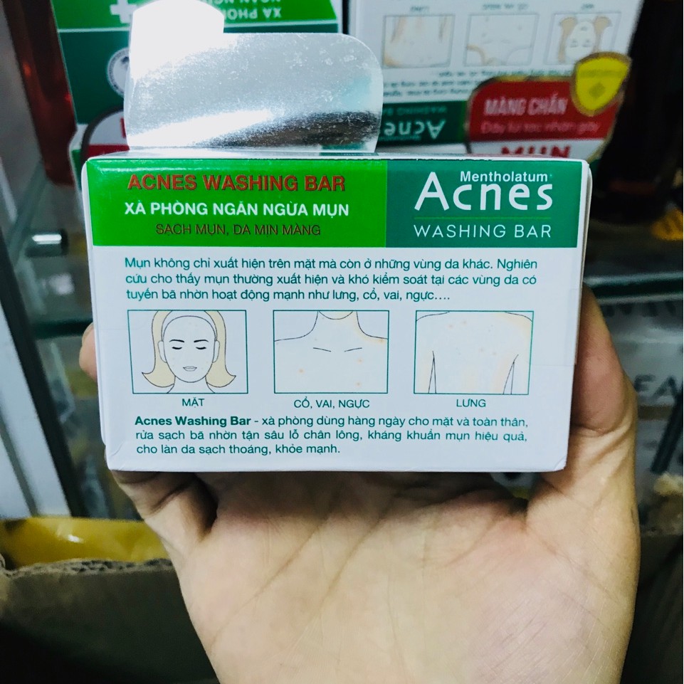 Xà Phòng Hỗ Trợ Kháng Khuẩn Và Ngăn Ngừa Mụn Acnes 75g Washing Bar