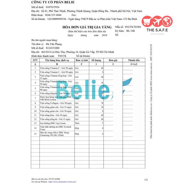 [Mã FMCGLOC giảm 5% đơn 250K] [Hàng Nhật Chuẩn] Viên VTM C Nhật 120 viên | BigBuy360 - bigbuy360.vn