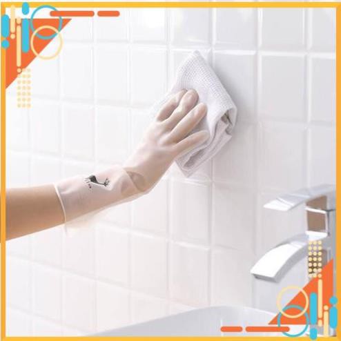 Găng Tay Rửa Bát Siêu Dai, Dáng Dài Tiện Dụng, Hình Con Hươu