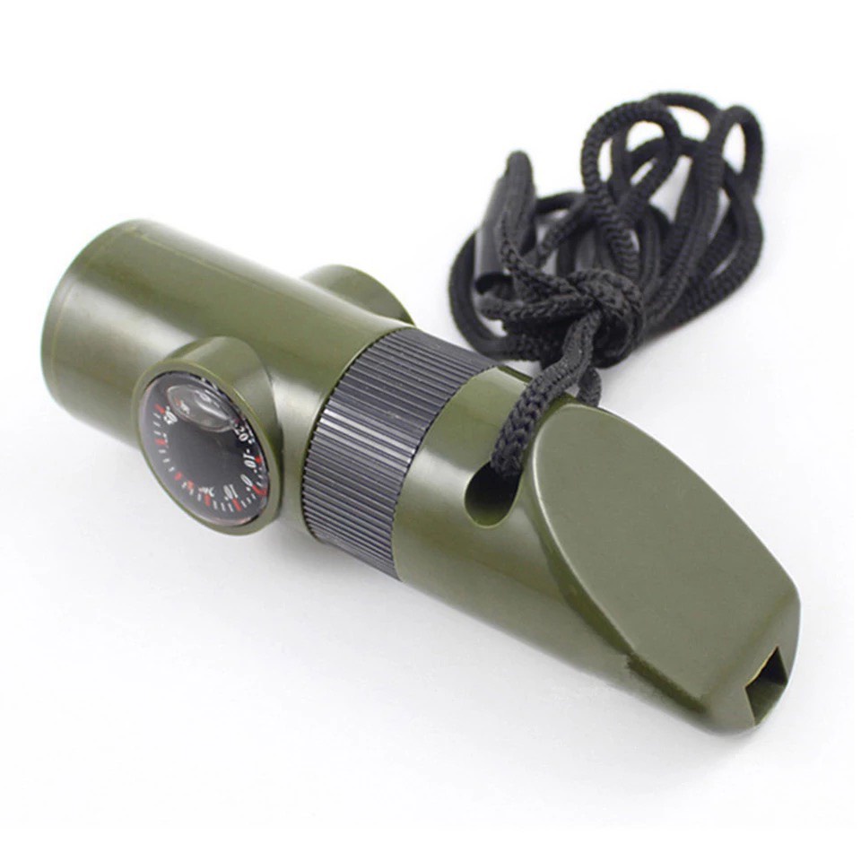 Bộ Sinh Tồn Đi Phượt La Bàn, Nhiệt Kế ,Còi, Đèn Pin [ 1 Chiếc ]