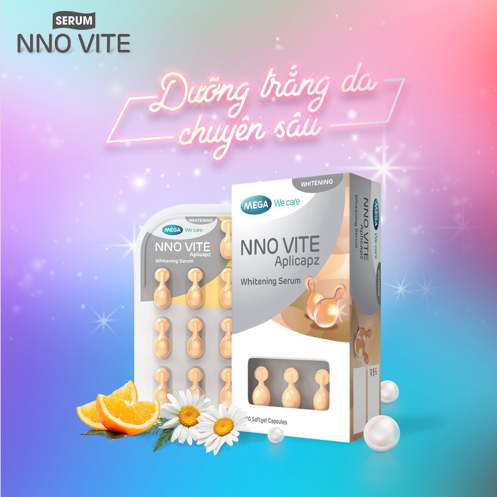 Serum dưỡng trắng NNO VITE – Giúp dưỡng da trắng sáng, đều màu, giữ ẩm da (30 viên)