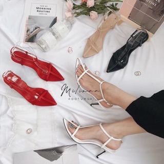 Cao gót nữ mũi chữ t mũi nhọn gót nhọn