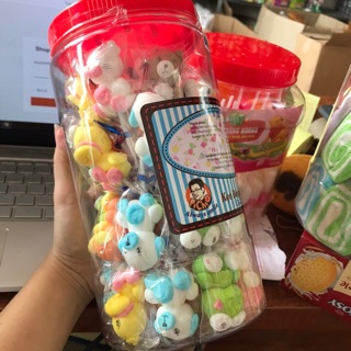 Lọ 35 cây kẹo mút hình gấu đáng yêu cho bé