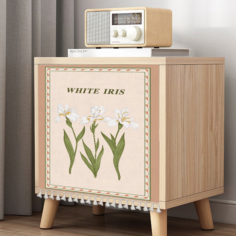 Rèm Cửa Khóa Dán Chống Bụi Không Thấm Nước Phong Cách Retro