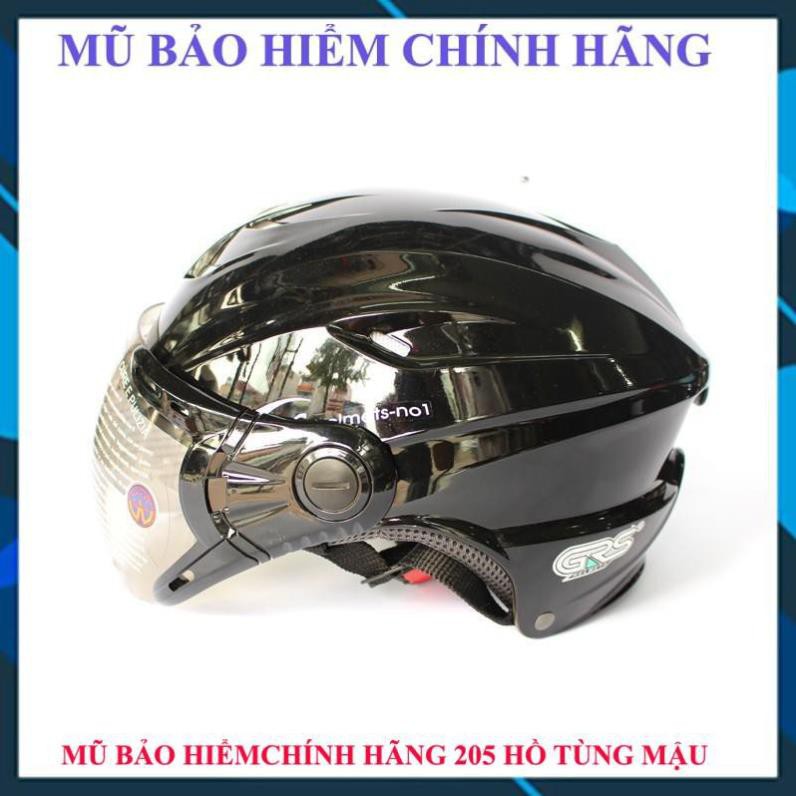 Mũ bảo hiểm nửa đầu grs A760k Đen bóng [ Chính Hãng ]