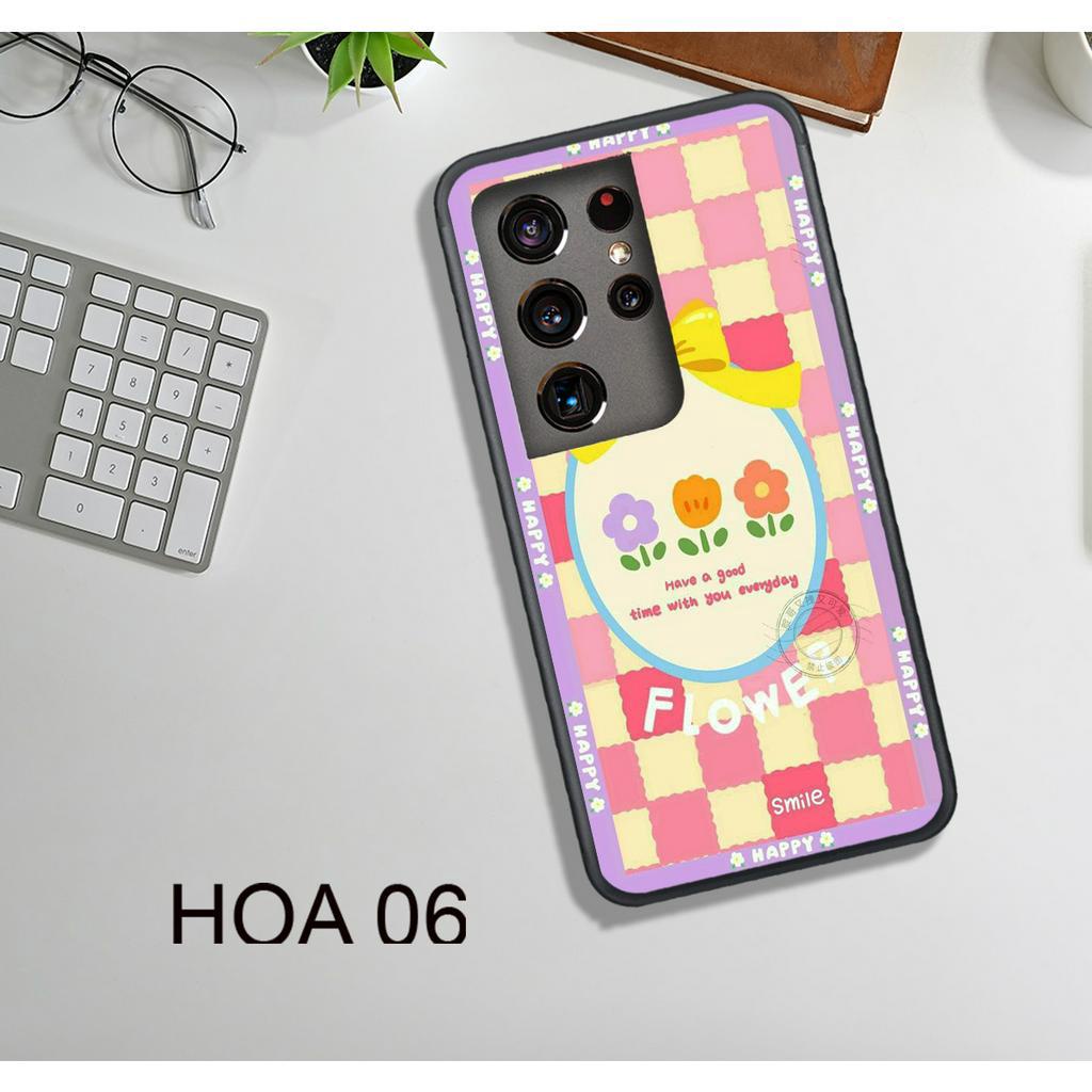 Ốp Lưng  Samsung S22 5G - S22 Plus - S22 Ultra - S23 5G - S23 Plus - S23 Ultra , In Hình HOA, Màu Sắc Bắt Mắt.