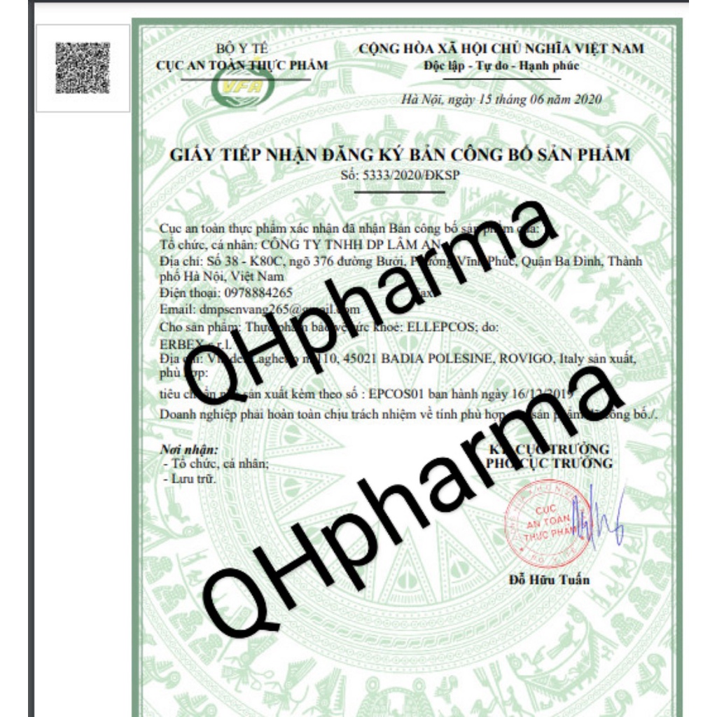 Viên uống ELLEPCOS hộp 30 viên giúp bổ sung khoáng chất cho cơ thể