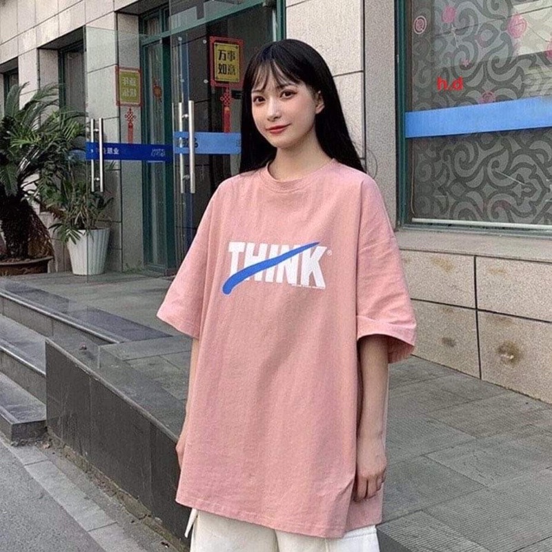 Áo phông THINK gạch chéo HD6