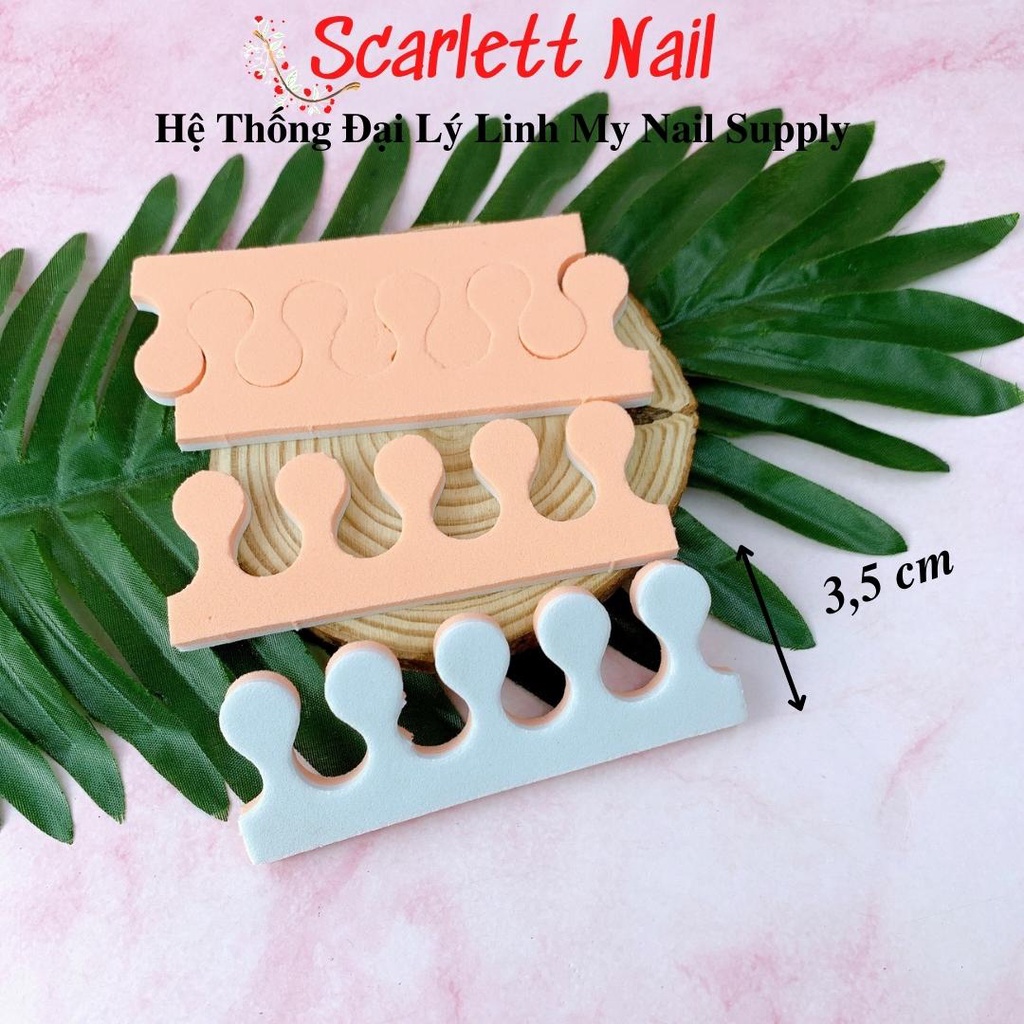 Set 2 Kẹp Tách Ngón Tay Ngón Chân Chống Lem Nước Sơn Khi Làm Móng Giao Ngẫu Nhiên