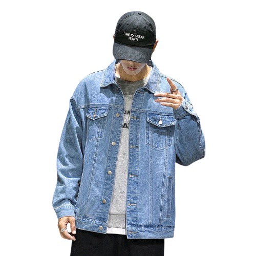 HCM Áo Khoác Jean Nam Siêu Hot Mẫu Trơn Unisex mã: CT217