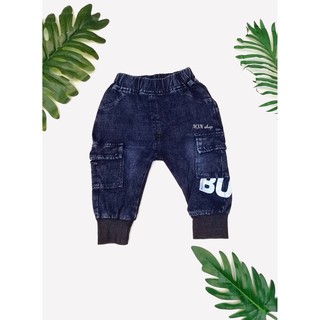 Quần jogger jean túi hộp BUY cho bé