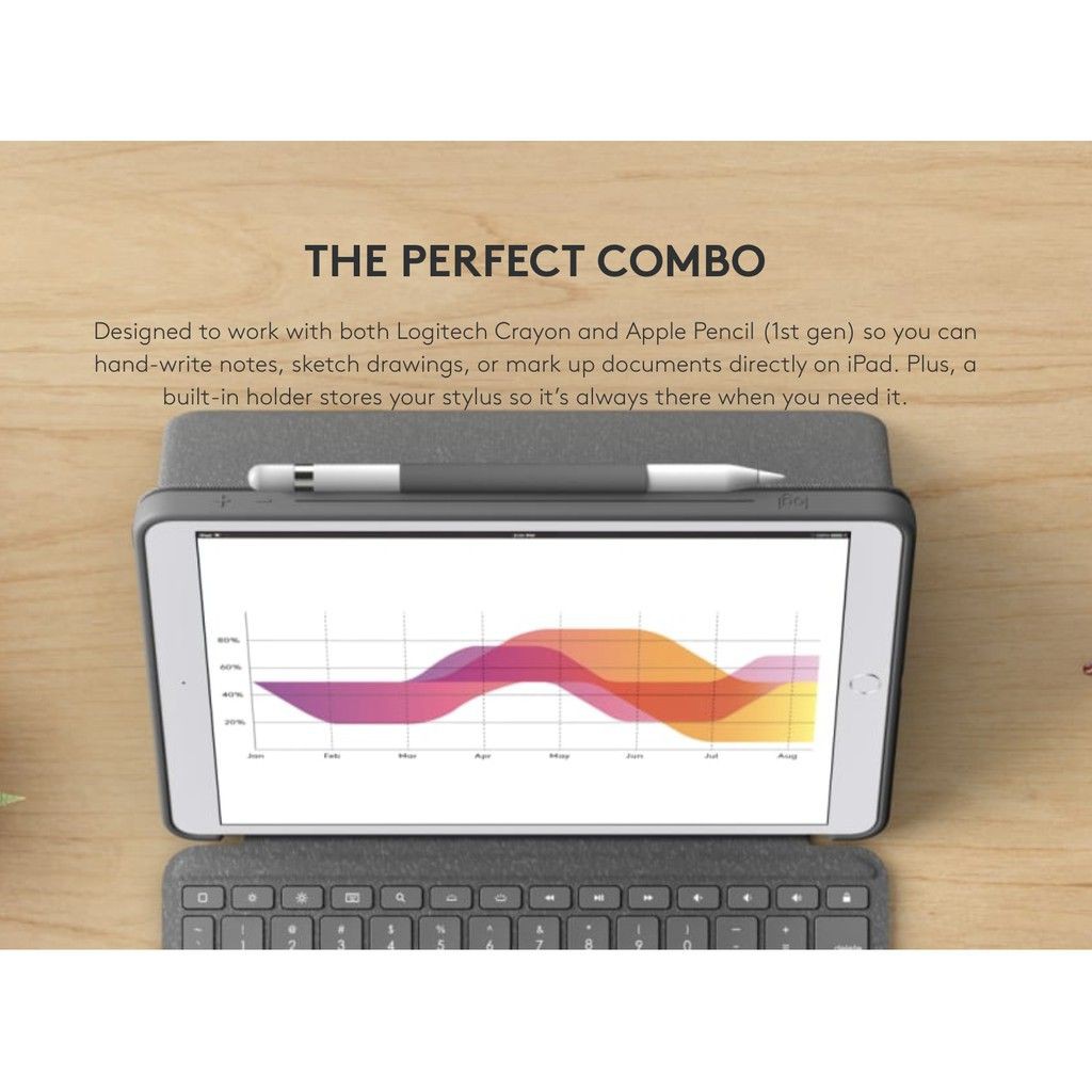 [Trả góp 0% LS] Bàn phím Logitech Combo Touch cho iPad Air 3 10.5 inch, iPad Pro 10.5 inch