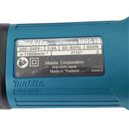 Máy mài, máy cắt cầm tay Makita 9556HB công suất lớn 840W, dùng cho việc cắt góc cắt kim loại an toàn tiện lợi