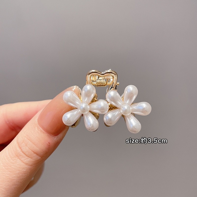 Kẹp Tóc Kim Loại Đính Ngọc Trai Nhân Tạo Thời Trang Cho Nữ