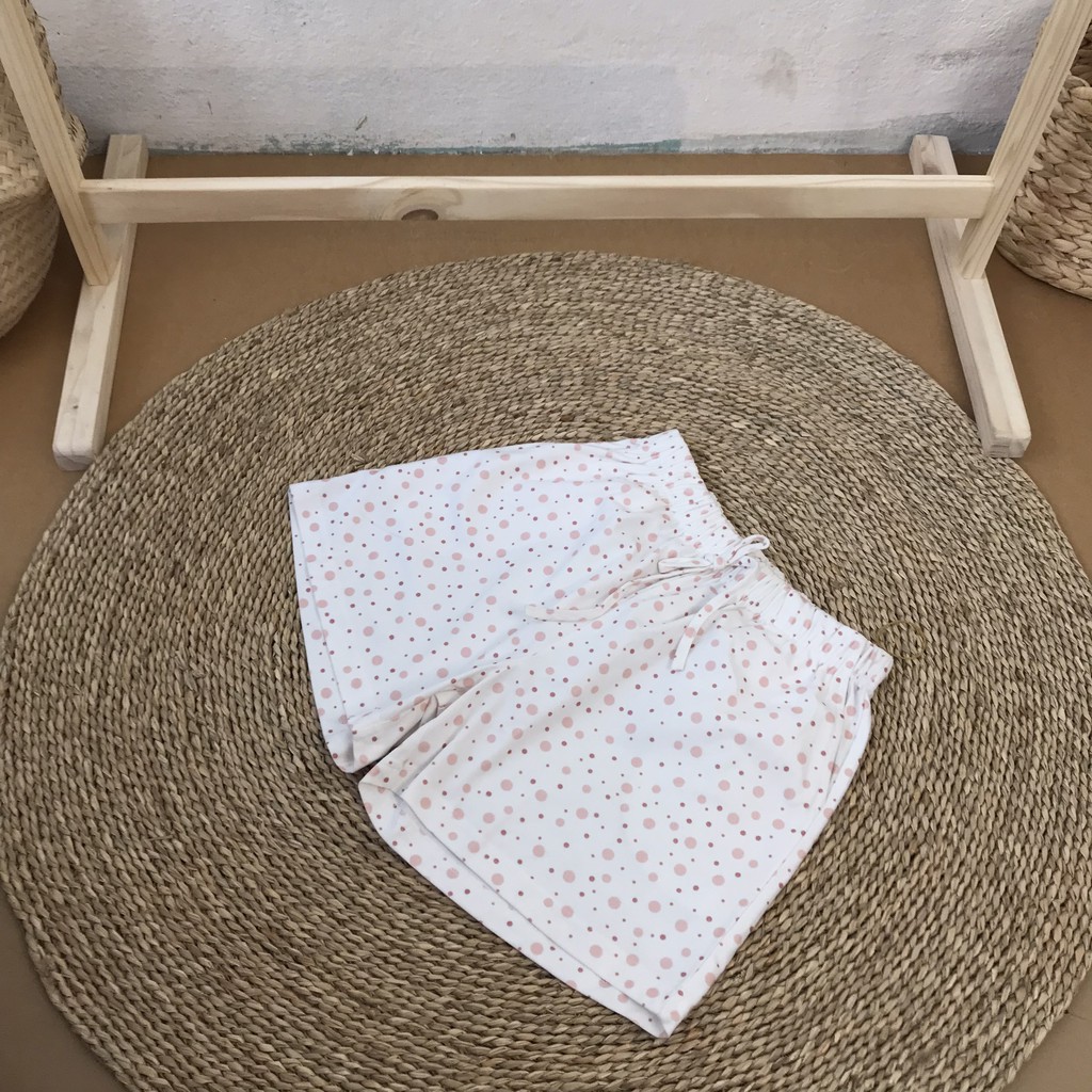 Quần đùi nữ KABI quần short ngắn thun cotton mặc nhà mặc ngủ hoa văn không túi thoáng mát dễ thương | BigBuy360 - bigbuy360.vn