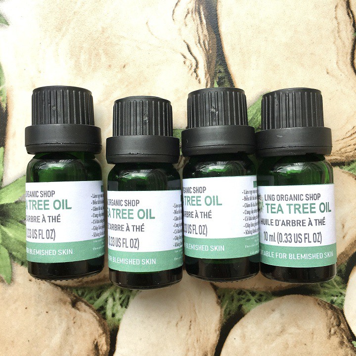 Combo 10 Chai Tinh dầu tràm trà nguyên chất thiên nhiên 100% bôi da, xua muỗi, xông đèn 10ml