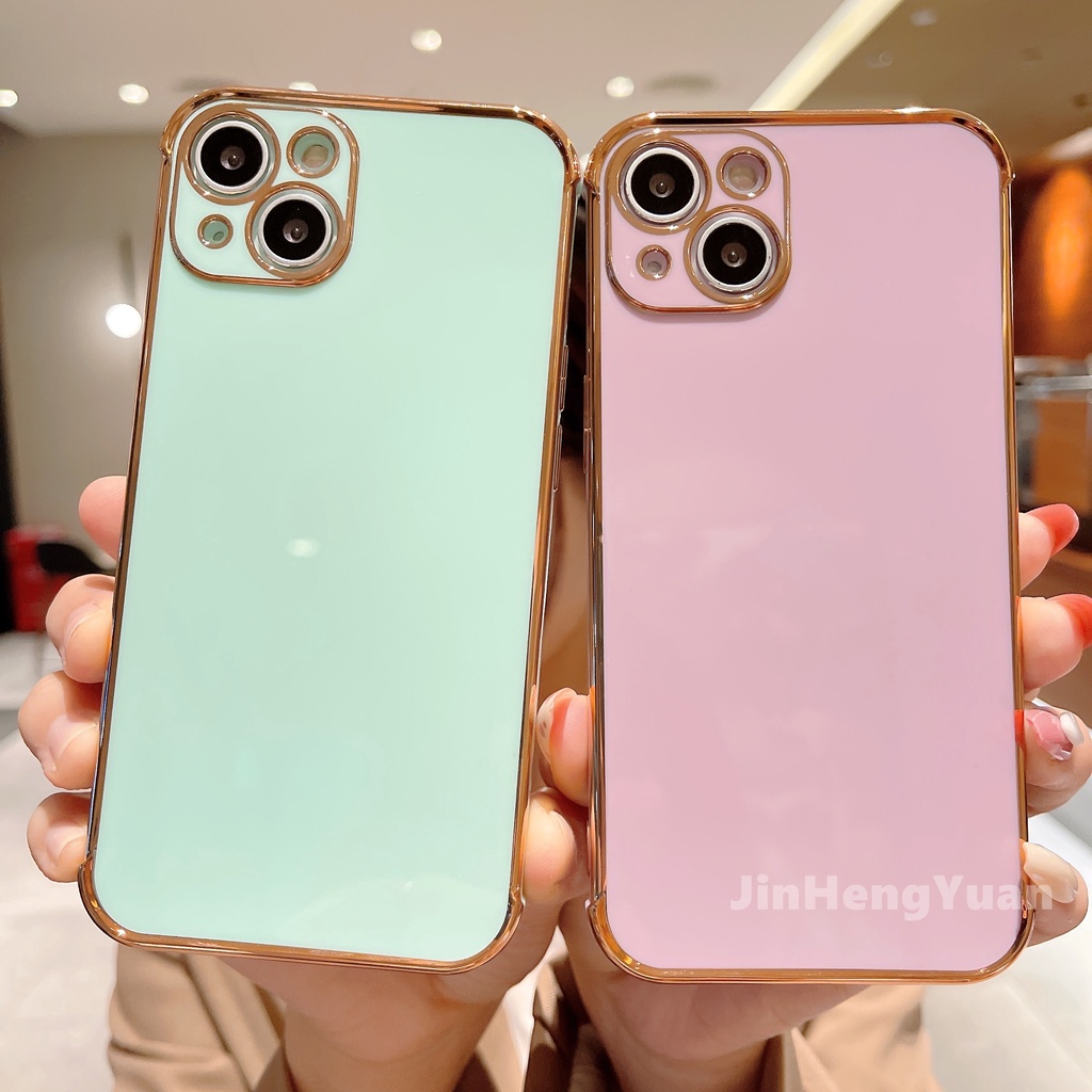 Ốp điện thoại viền mềm mạ điện 6D bảo vệ chống rơi cho IPhone 13 11 12 Pro Max XR 7 8 Plus