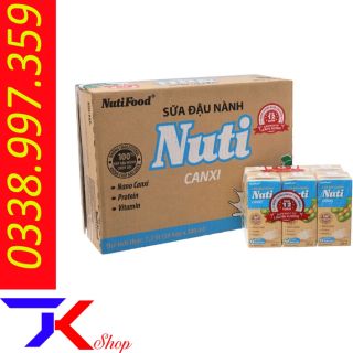 Thùng 36 hộp Sữa đậu nành Nuti Canxi 200ml